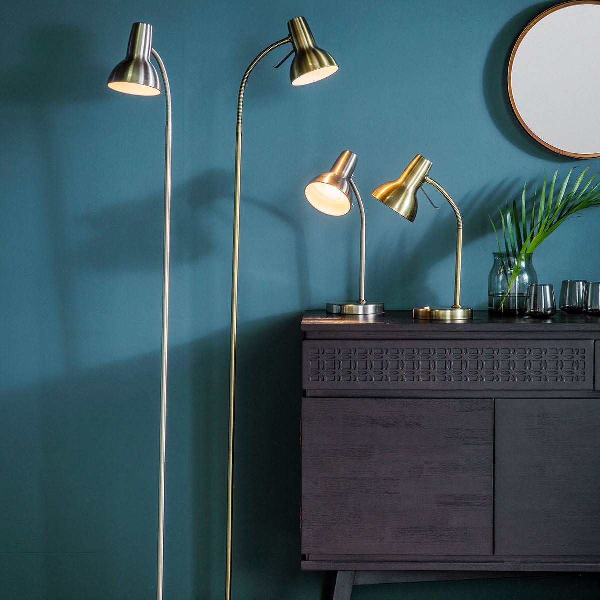 Amalfi Floor Lamp - Nickel - hdesign - Floor Lamps