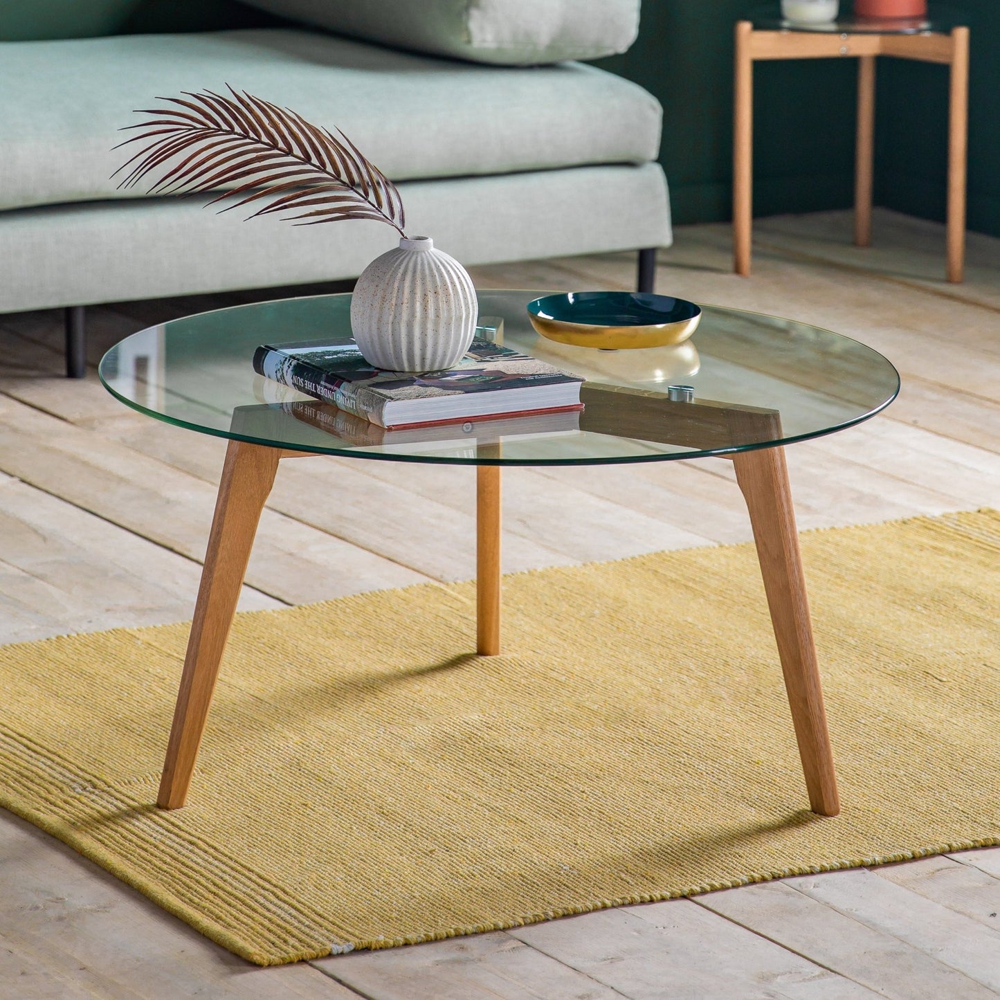 Blair Round Coffee Table - Oak - hdesign - Coffee Tables