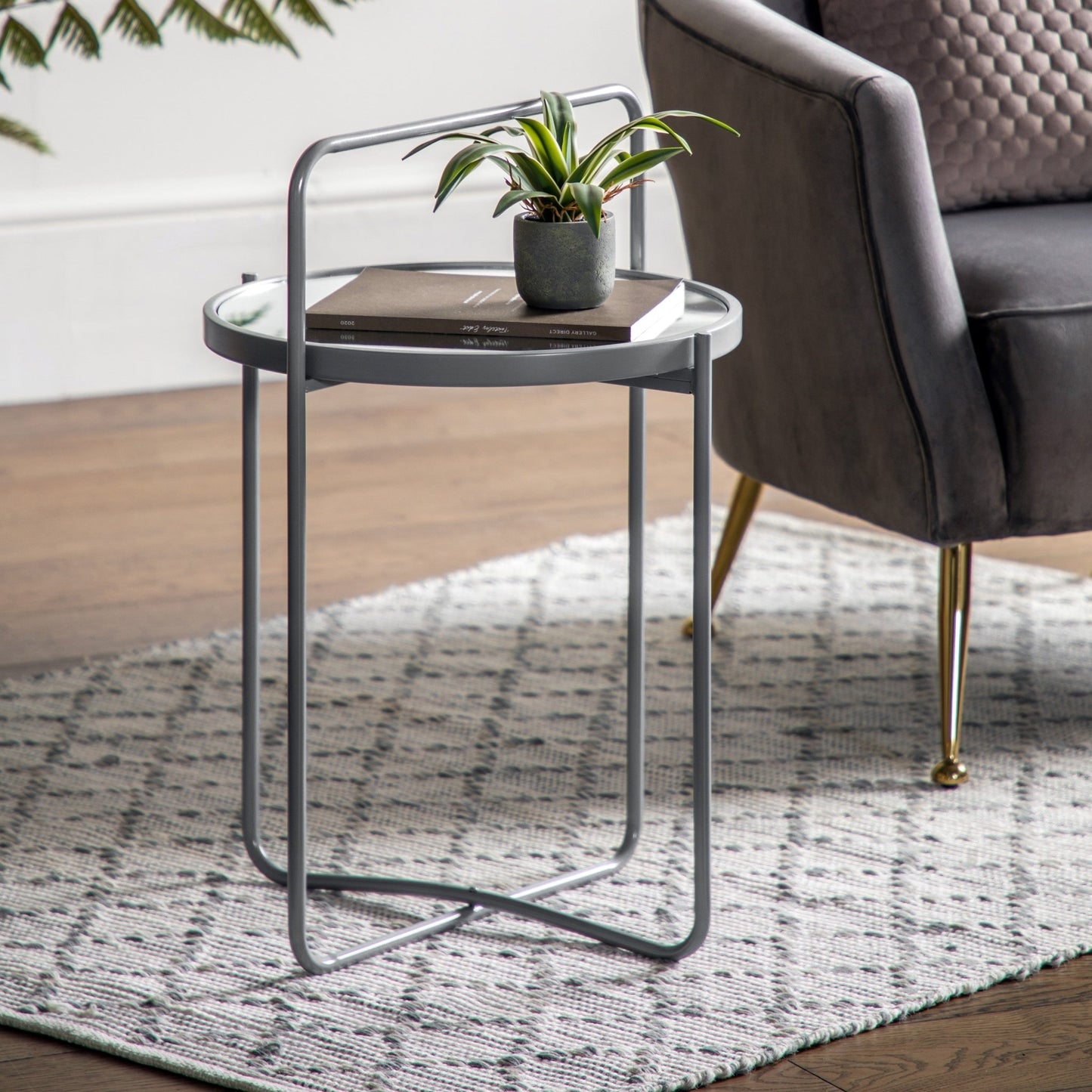 Fawley Side Table - Grey - hdesign - Side Tables