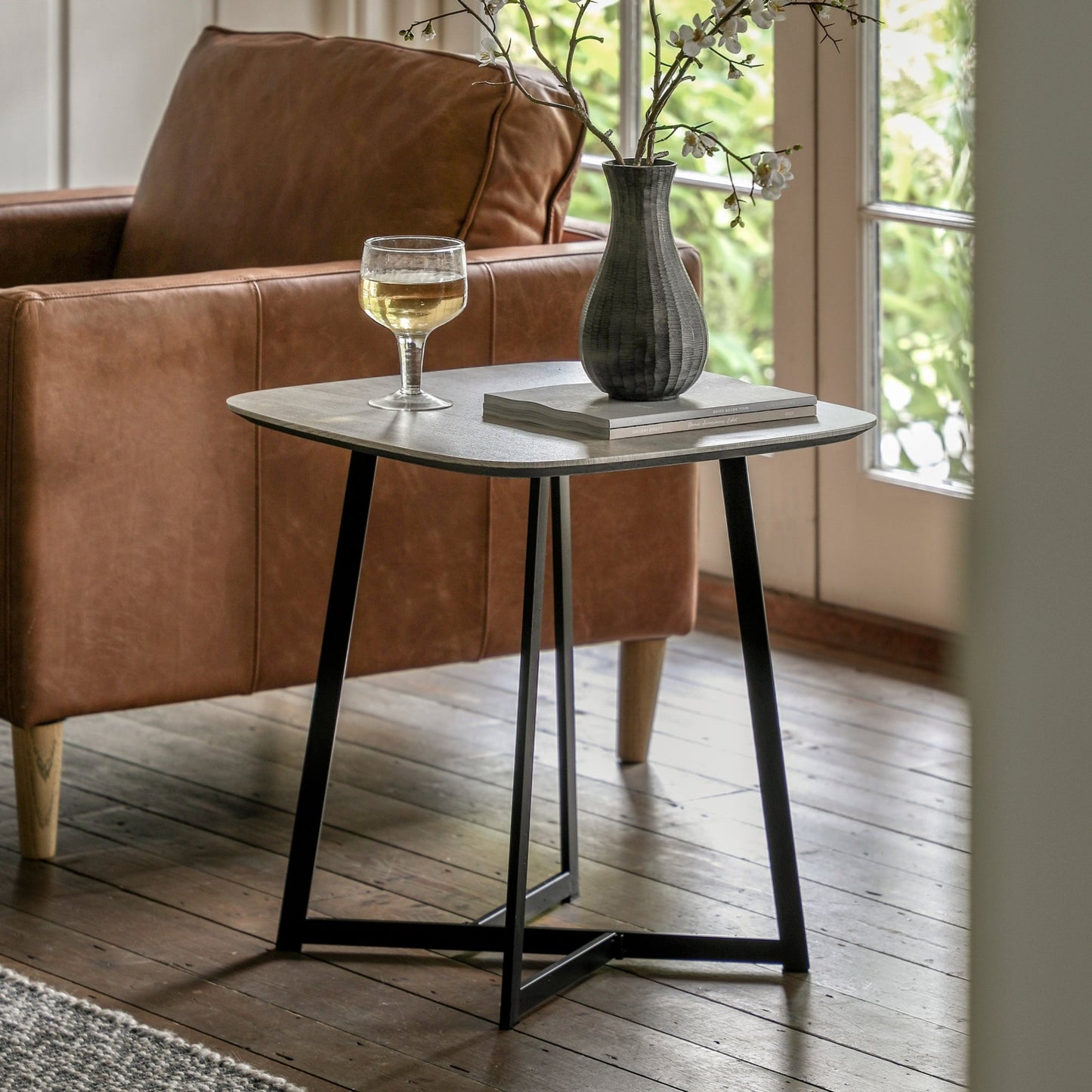 Finsbury Side Table - Oak Effect - hdesign - Side Tables