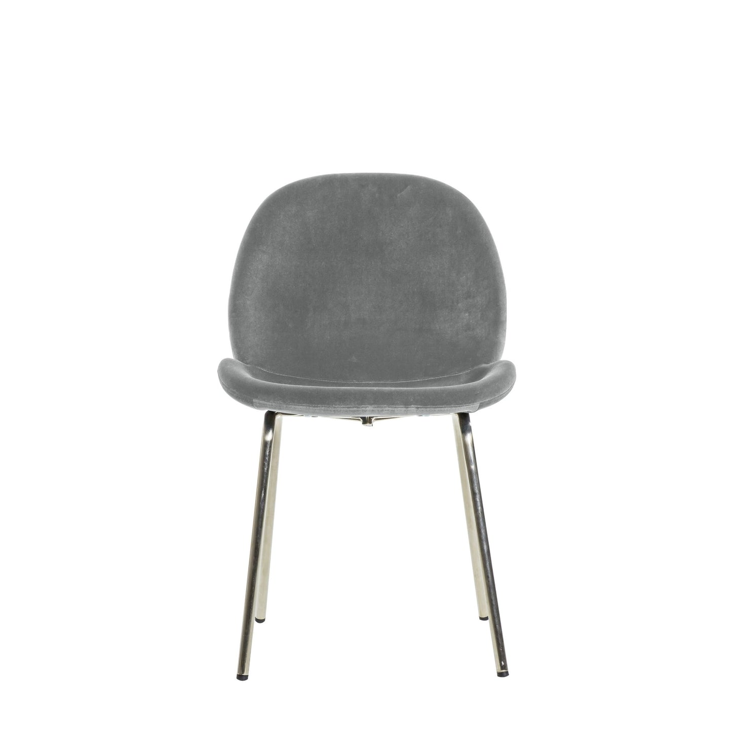 Flanagan Chair - Light Grey Velvet (2pk) - hdesign - Dining Chairs