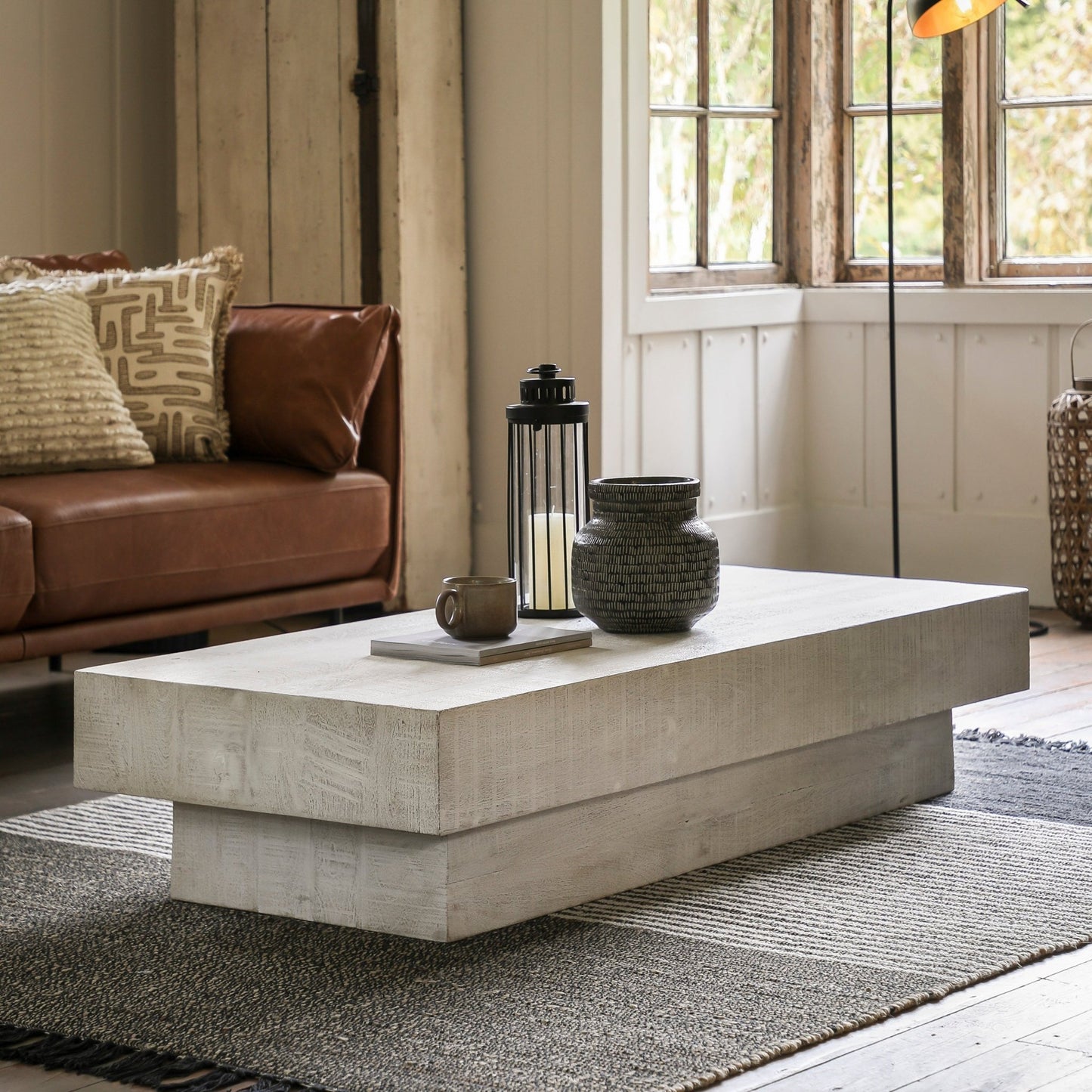 Iowa Coffee Table - Whitewash - hdesign - Coffee Tables