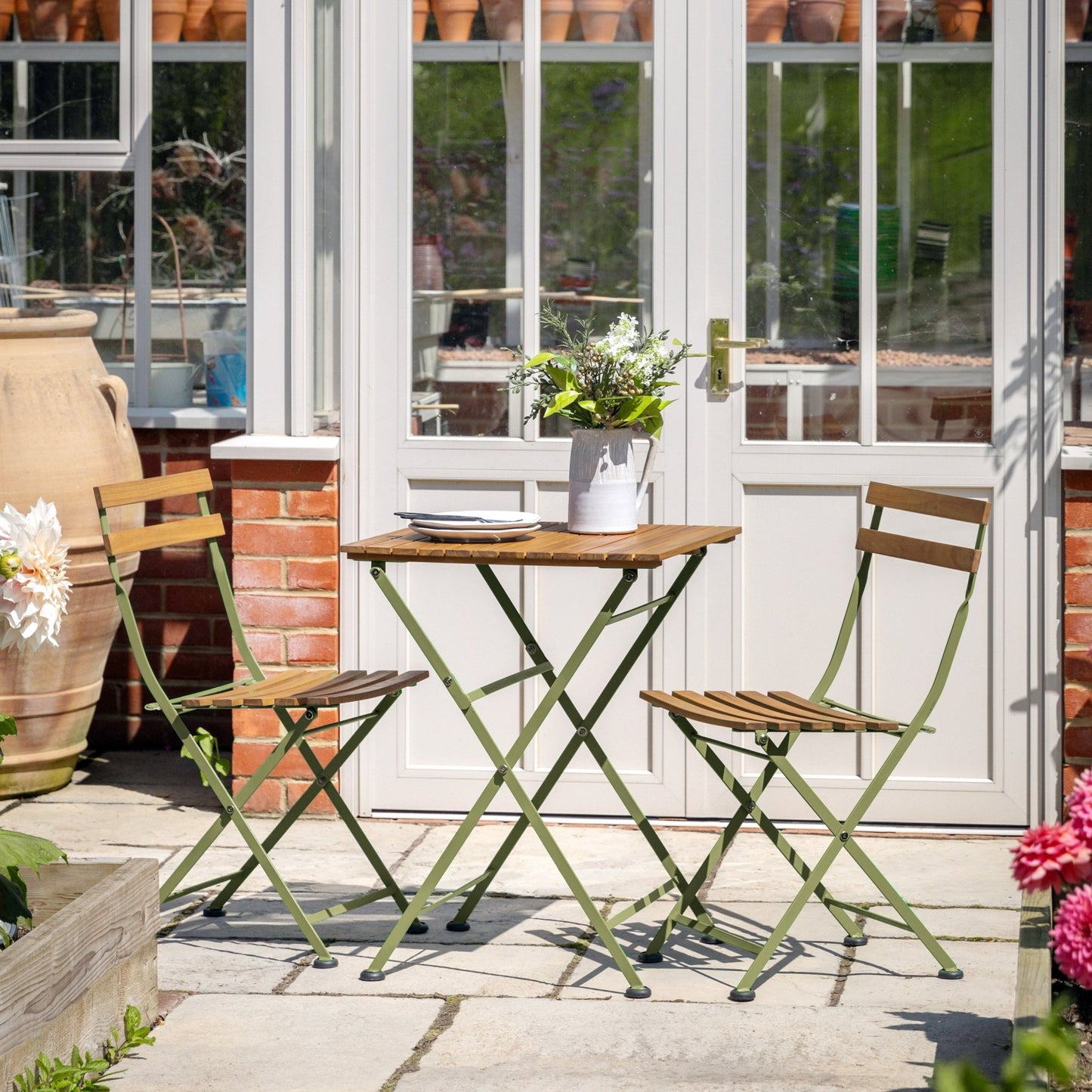 Ronda Bistro Set Cedar - hdesign - Outdoor Bistro Sets