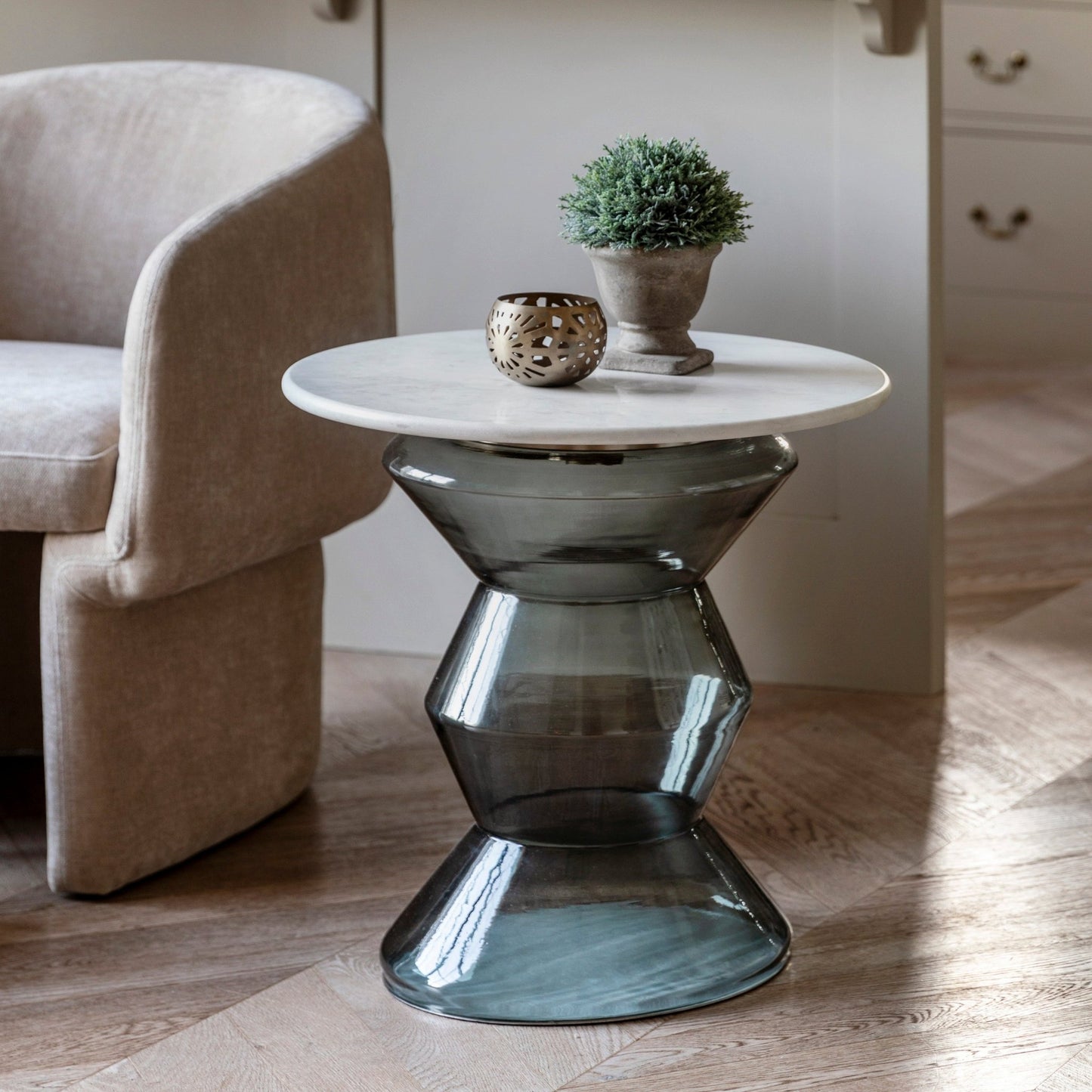 Turin Side Table - Smoke - hdesign - Side Tables