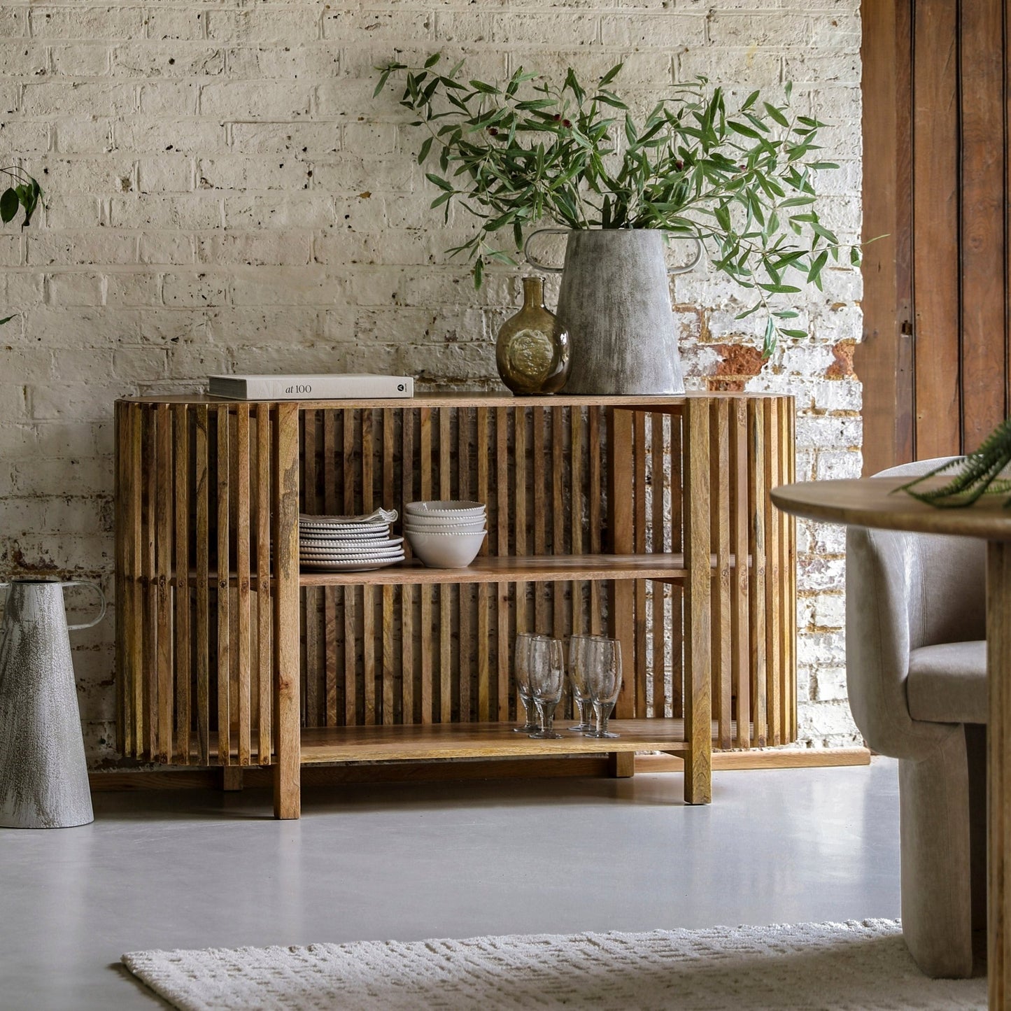 Voss Slatted Console Table - hdesign - Console Tables