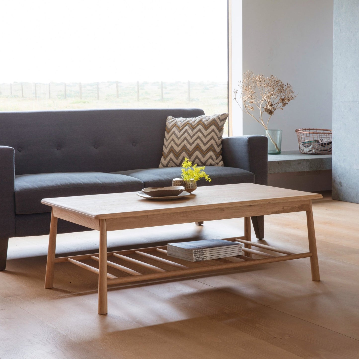 Wycombe Rect Coffee Table - Oak - hdesign - Coffee Tables