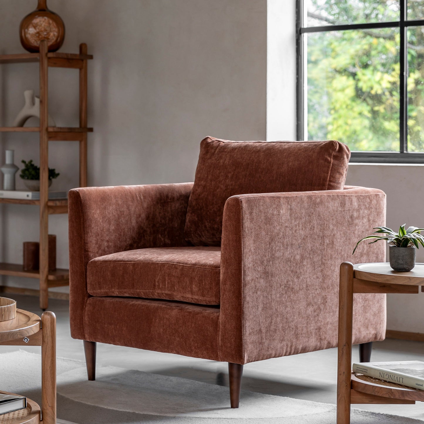 Gateford Armchair - Rust