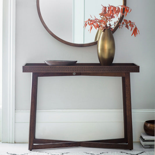 Boho Retreat Console Table - Brown