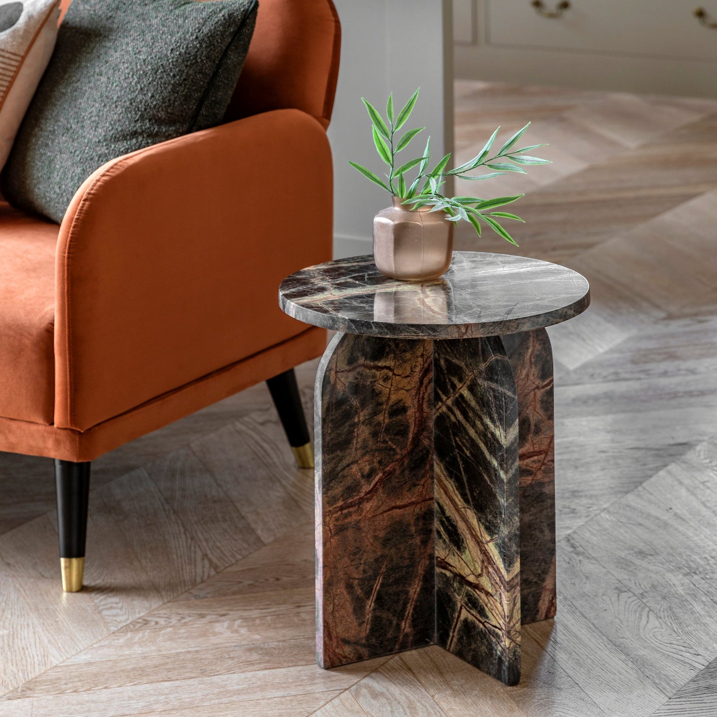 Amalfi Side Table - Ember