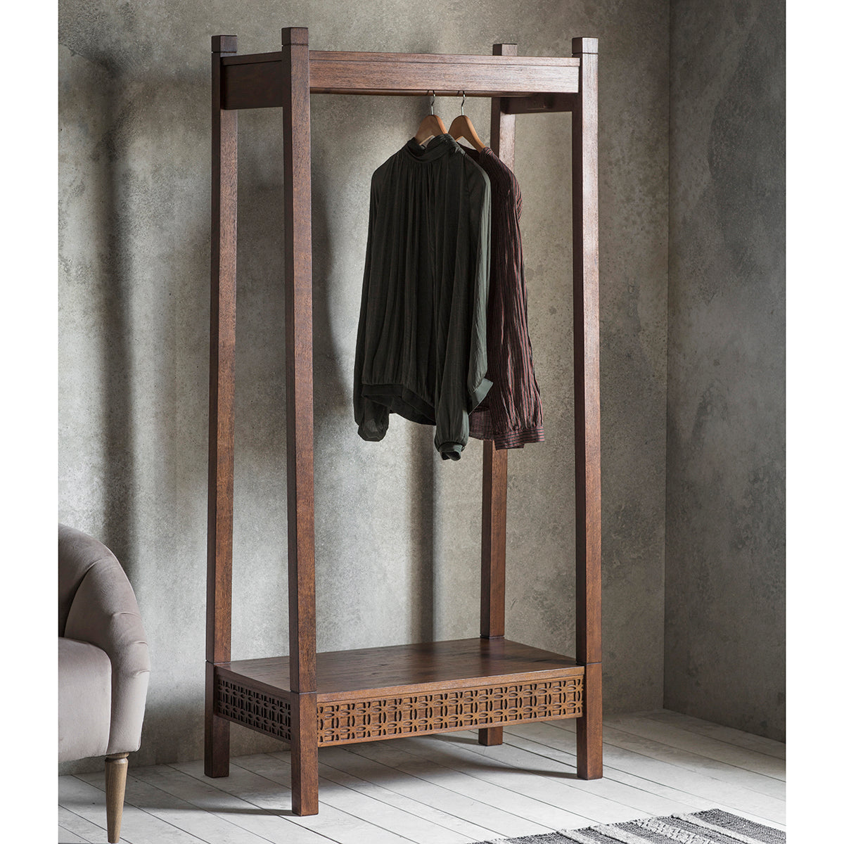 Boho Retreat Open Wardrobe  - Brown