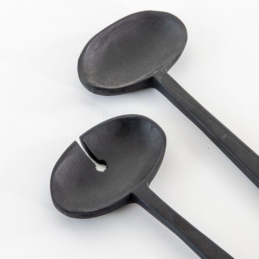 Lena Salad Servers - Black (Set of 2)