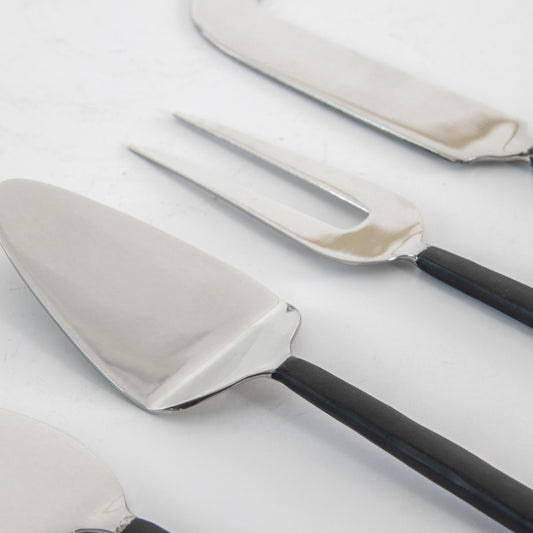 Soren Cheese Knife Set x4 - Black