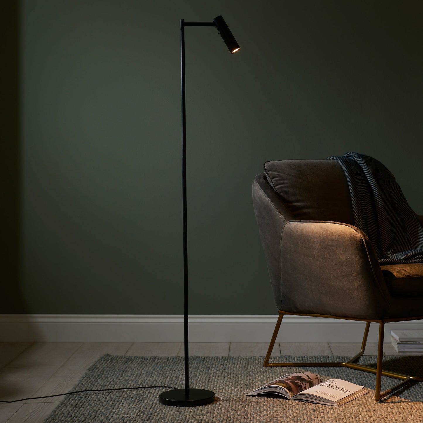 Dedicated Reader 1 Floor Lamp - Matt Black