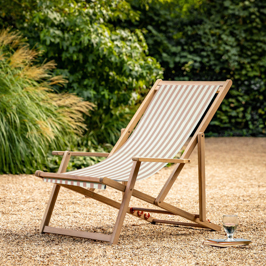 Creta Deck Chair - Clay Stripe