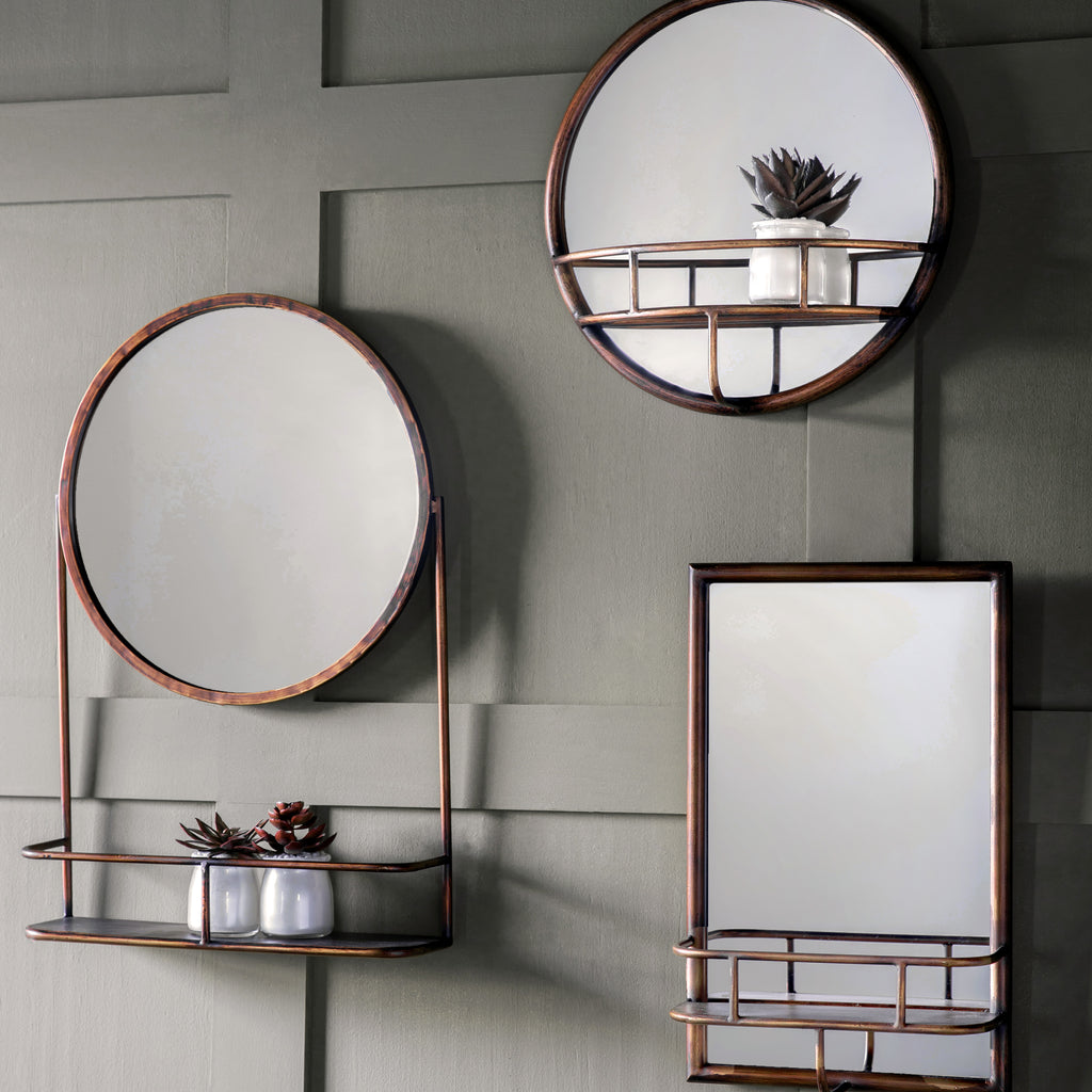 Milton Rectangle Mirror - Black