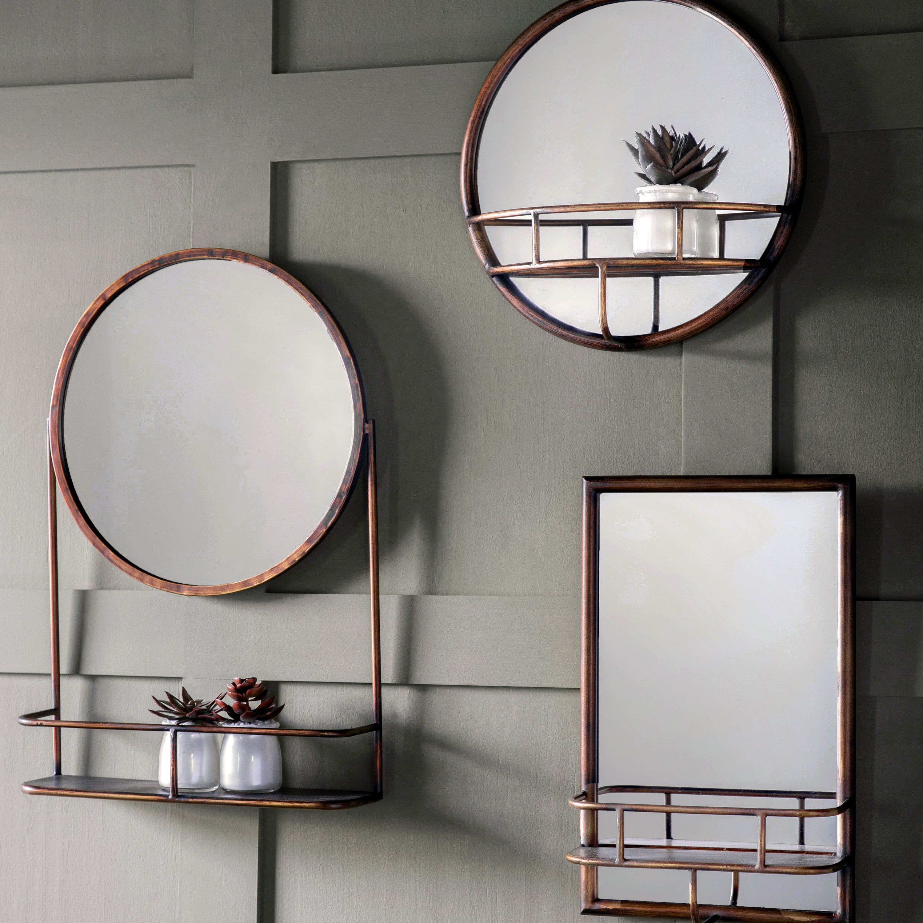 Milton Rectangle Mirror - Black