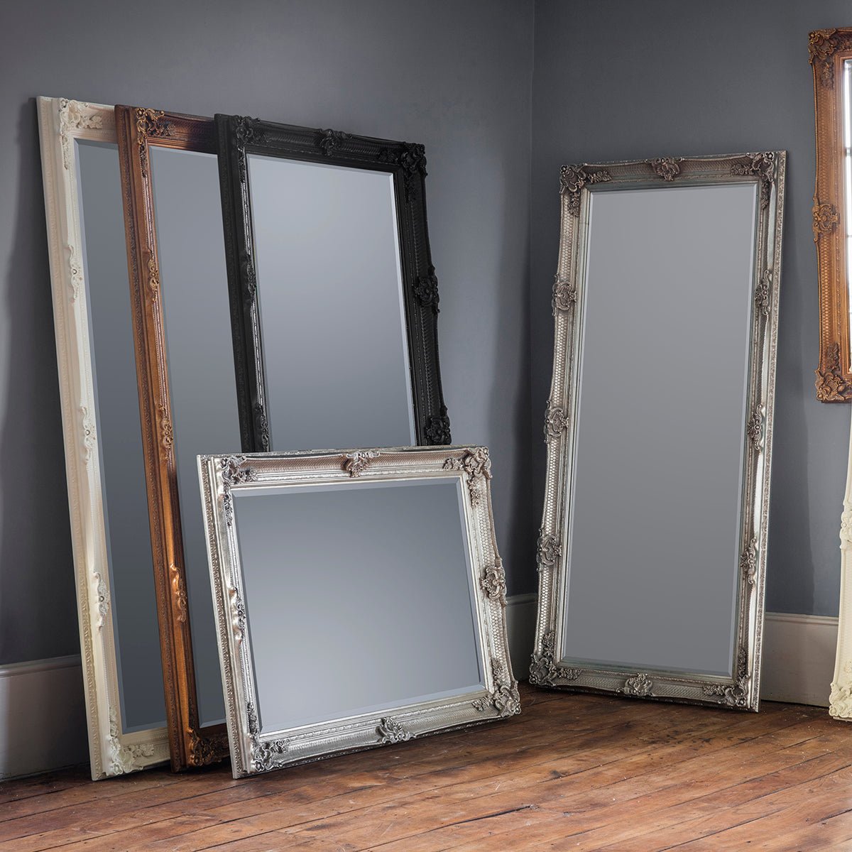 Abbey Leaner Mirror - Black - hdesign - Mirrors