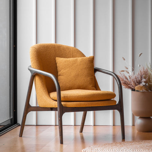 Alegra Armchair - Ochre - hdesign - Armchairs