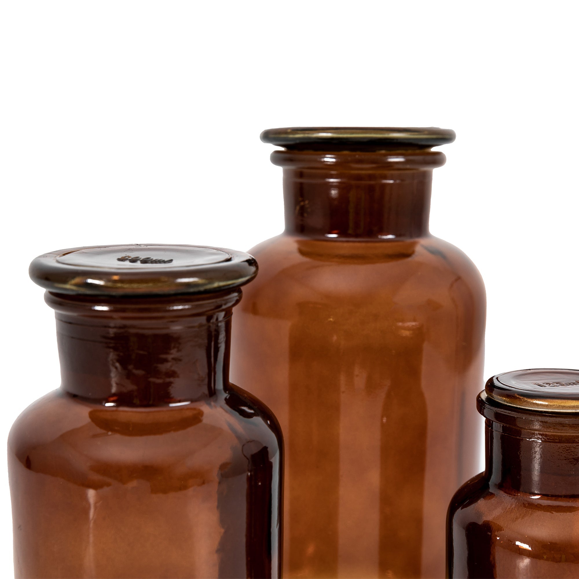 Apotheca Jar - Brown (Set of 3) - hdesign - Jars