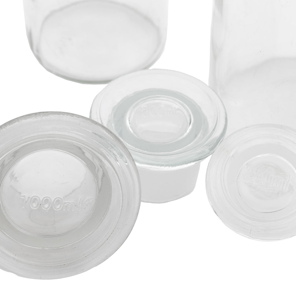 Apotheca Jar - Clear (Set of 3) - hdesign - Jars