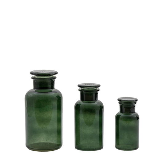 Apotheca Jar - Green (Set of 3) - hdesign - Jars