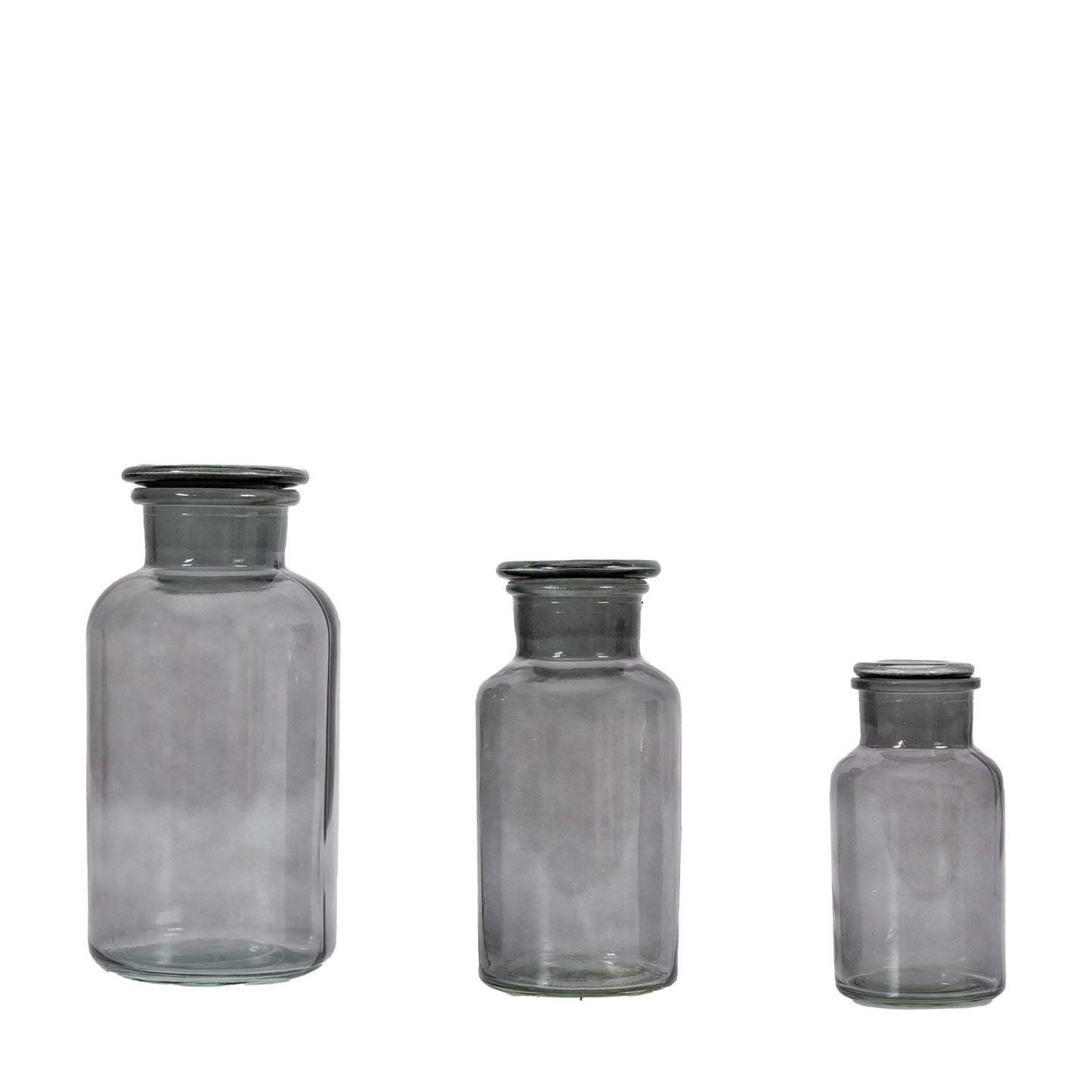 Apotheca Jar - Smoke (Set of 3) - hdesign - Jars