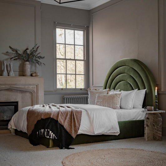 Arch Bedstead - Olive - King - hdesign - Kingsize Bedframes