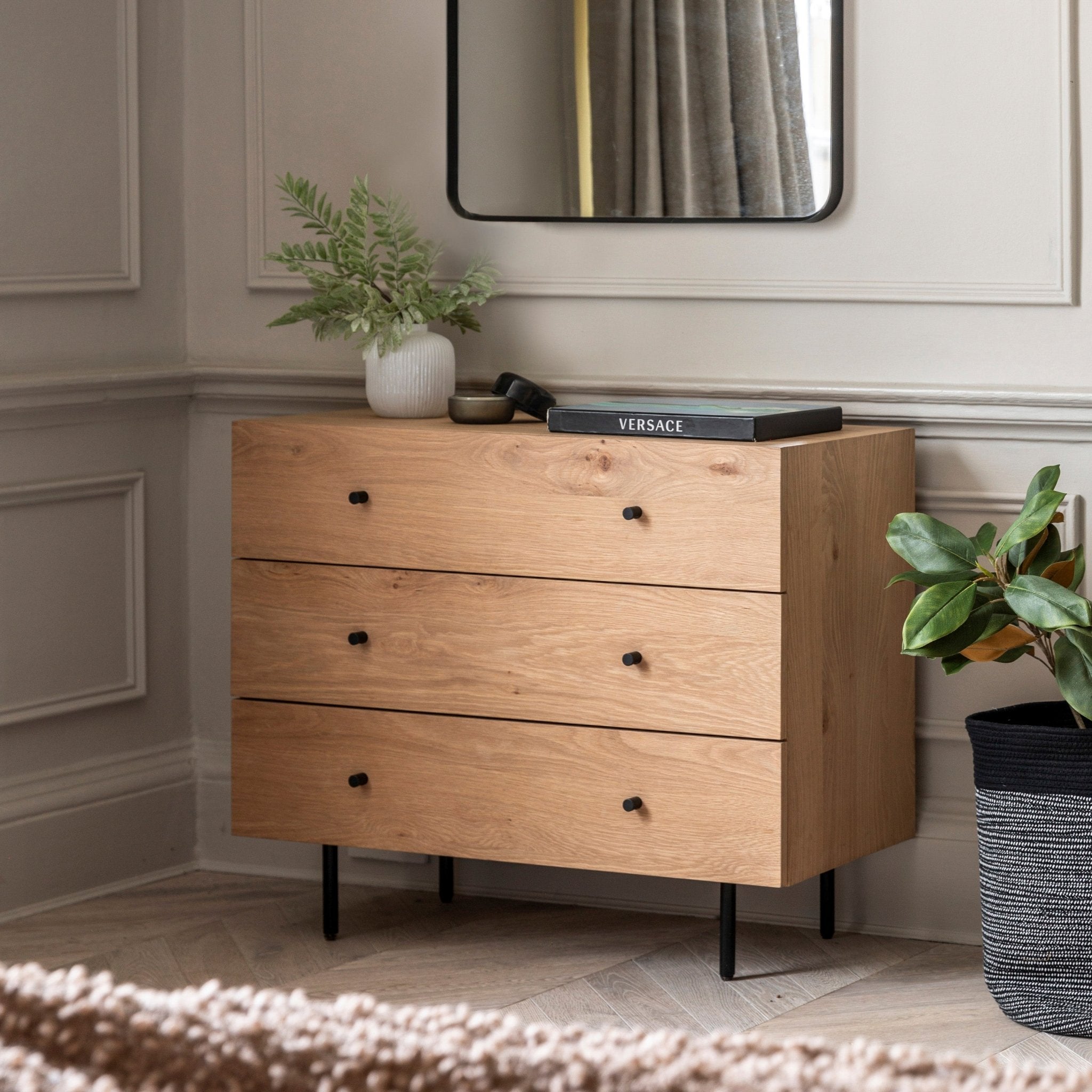 Ashdown 3 Drawer Chest - hdesign - Chest of Drawers