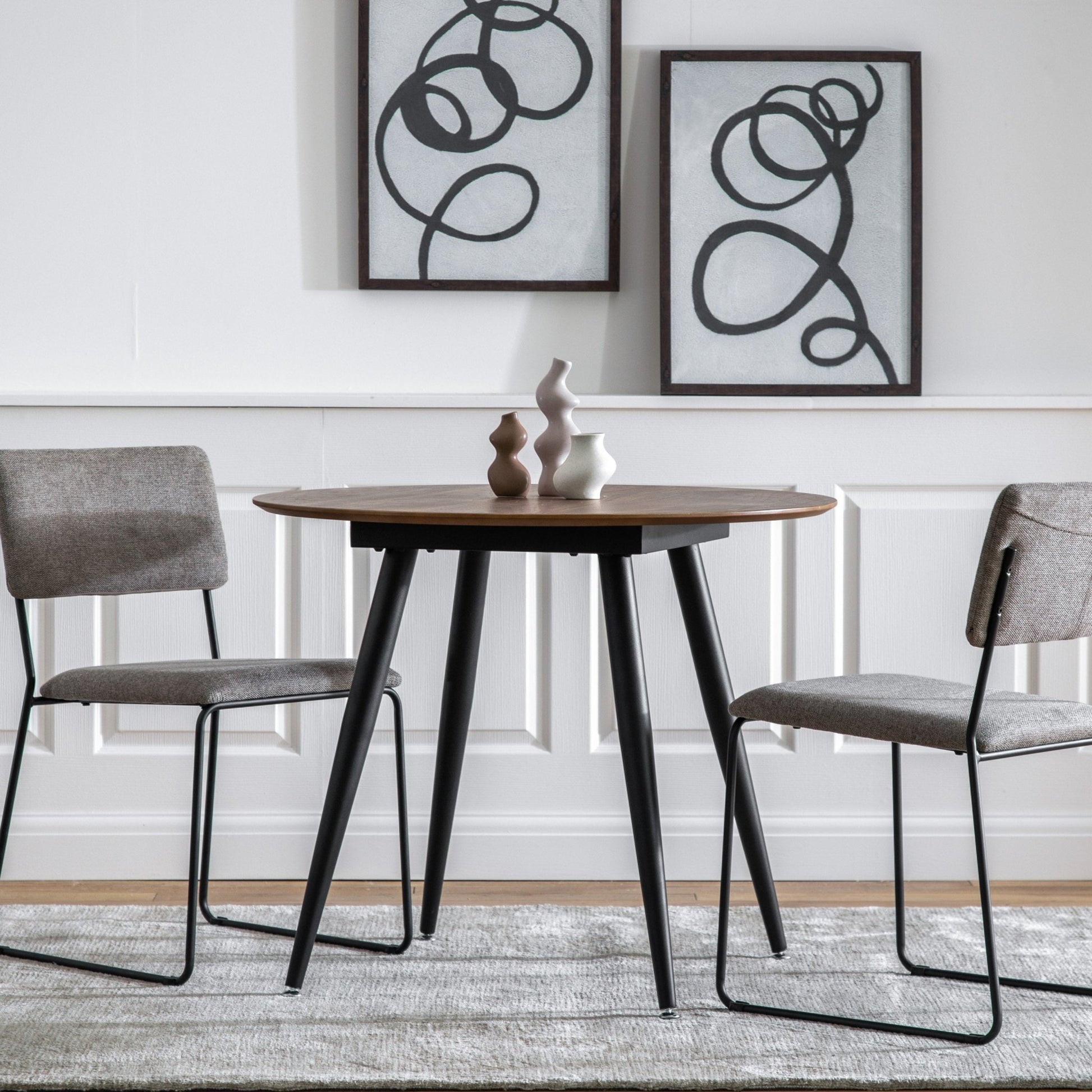 Astley Round Dining Table - Oak - hdesign - Dining Tables
