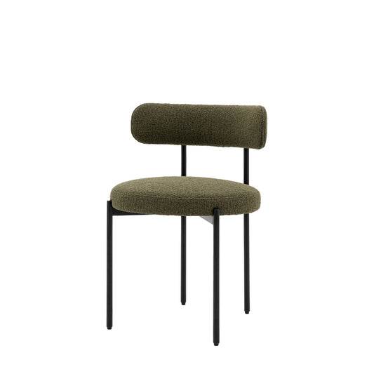 Aveley Dining Chair Green (2pk) - hdesign - Dining Chairs