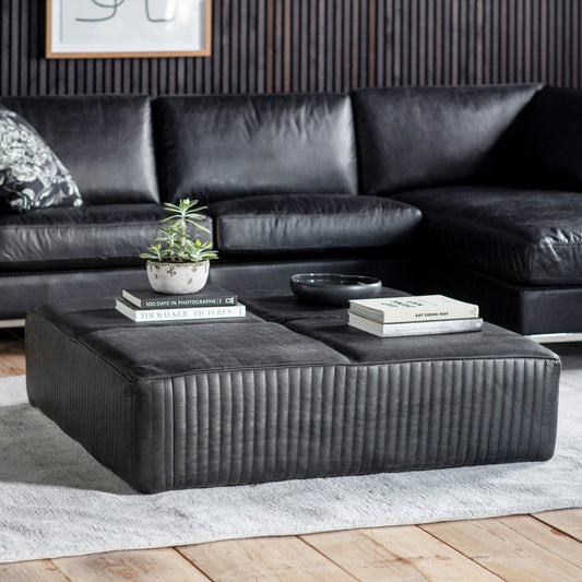 Barham Slab - Black Leather - hdesign - Slabs