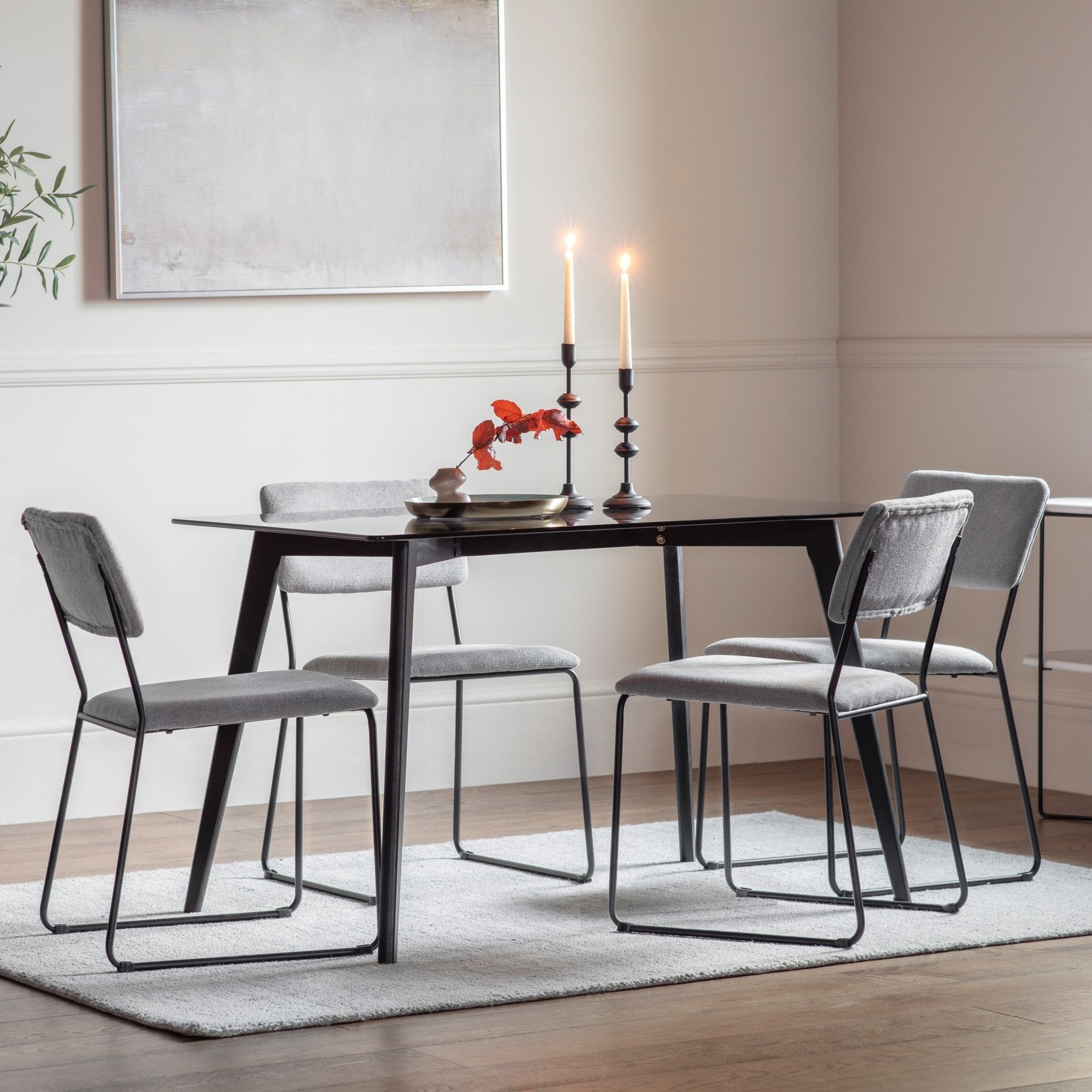 Blair Rectangle Dining Table - Black - hdesign - Dining Tables