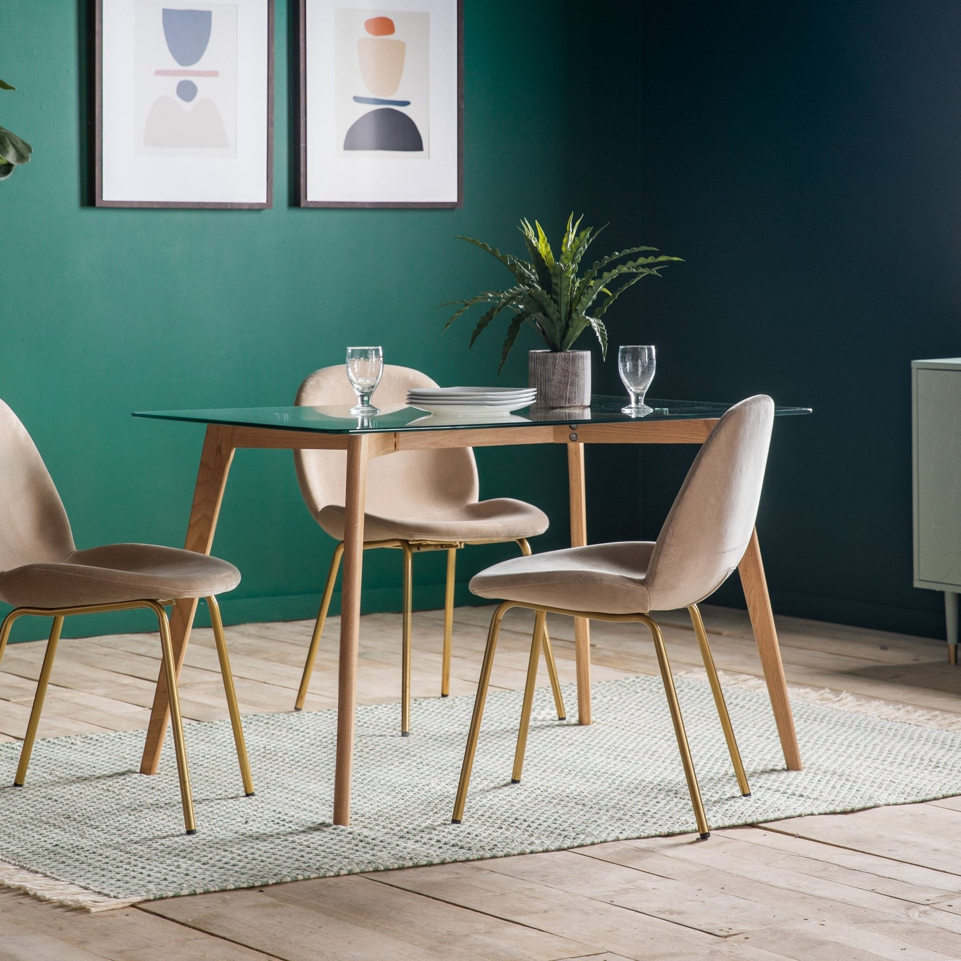 Blair Rectangle Dining Table - Oak - hdesign - Dining Tables