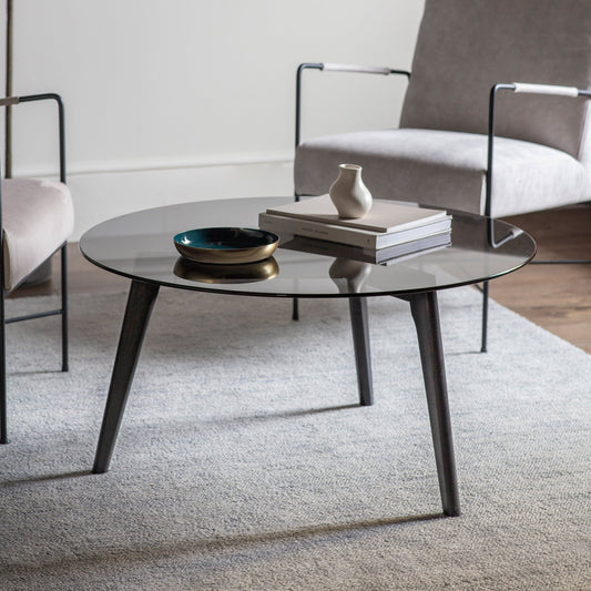 Blair Round Coffee Table - Black - hdesign - Coffee Tables
