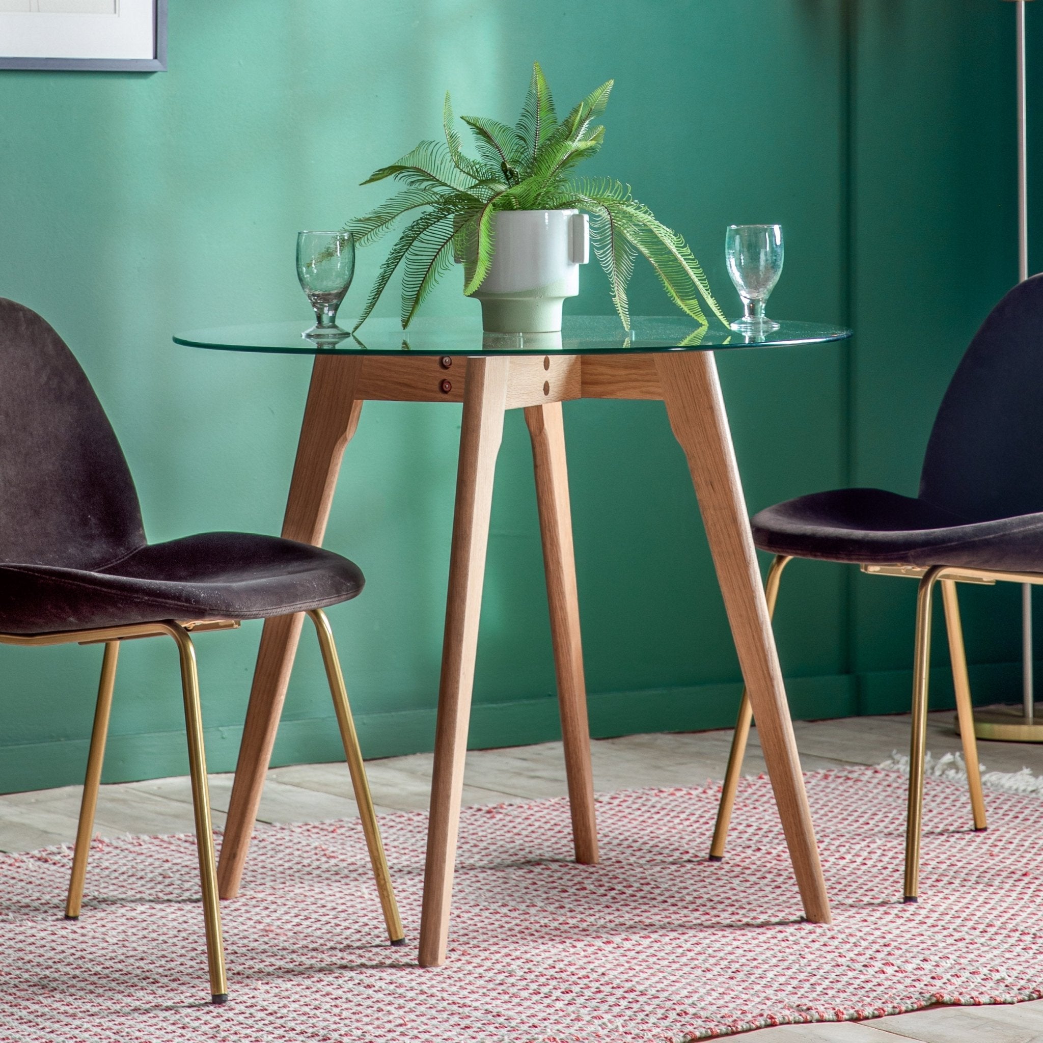 Blair Round Dining Table - Oak - hdesign - Dining Tables