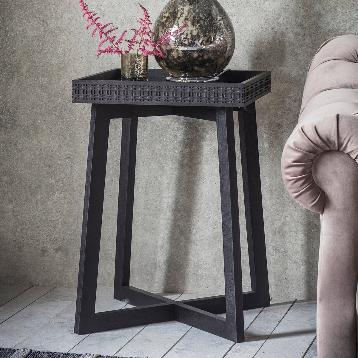 Boho Boutique Bedside Table - Black - hdesign - Bedside Tables