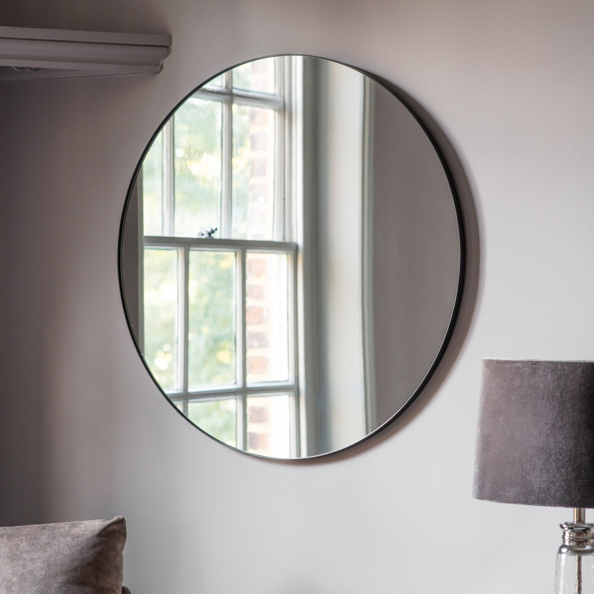 Bowie Round Mirror Black - hdesign - Mirrors