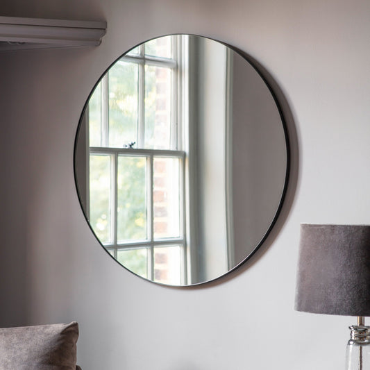 Bowie Round Mirror Black - hdesign - Mirrors