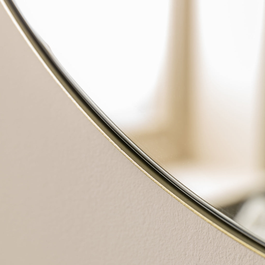 Bowie Round Mirror Champagne - hdesign - Mirrors