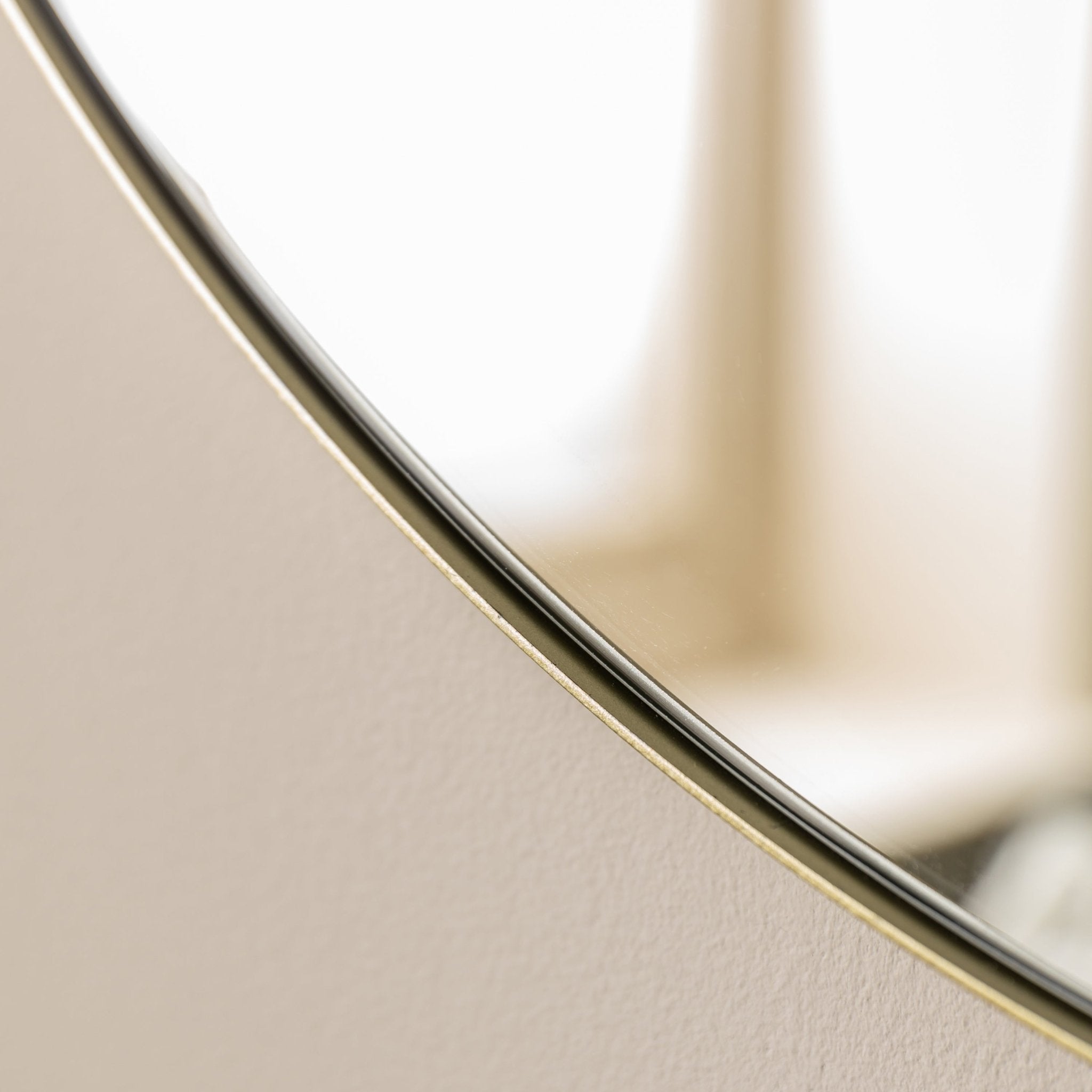 Bowie Round Mirror Champagne - hdesign - Mirrors