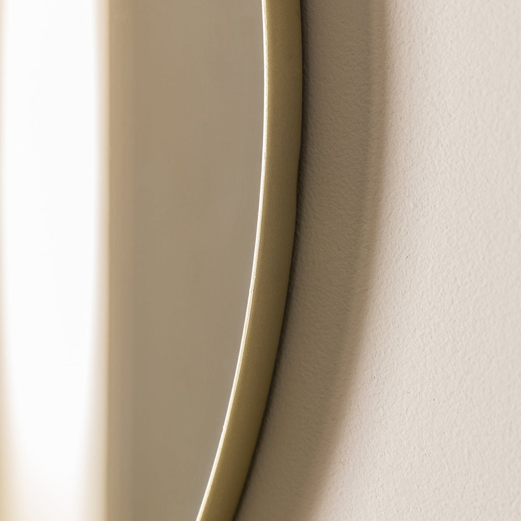 Bowie Round Mirror Champagne - hdesign - Mirrors