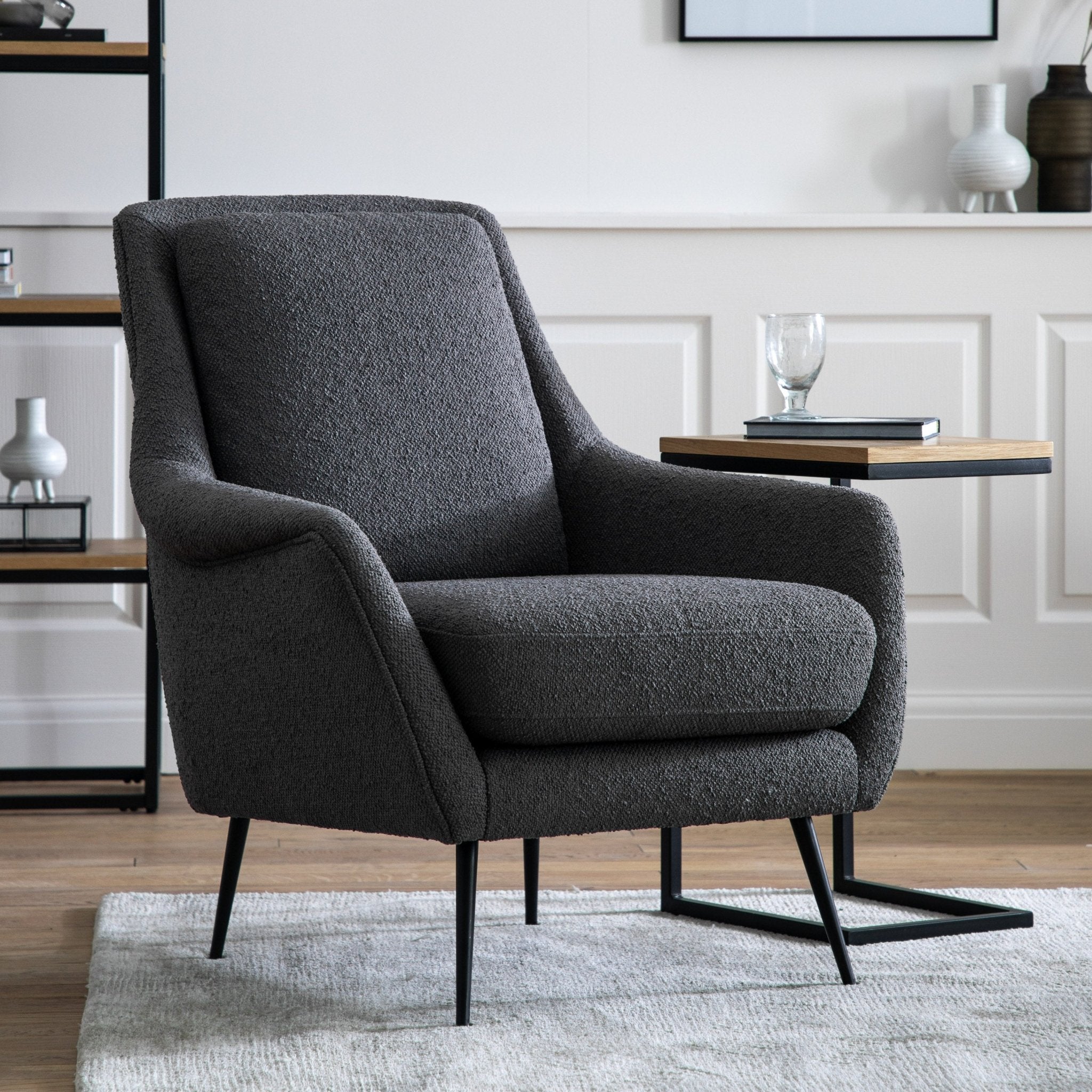 Brompton Armchair - Dark Grey - hdesign - Armchairs
