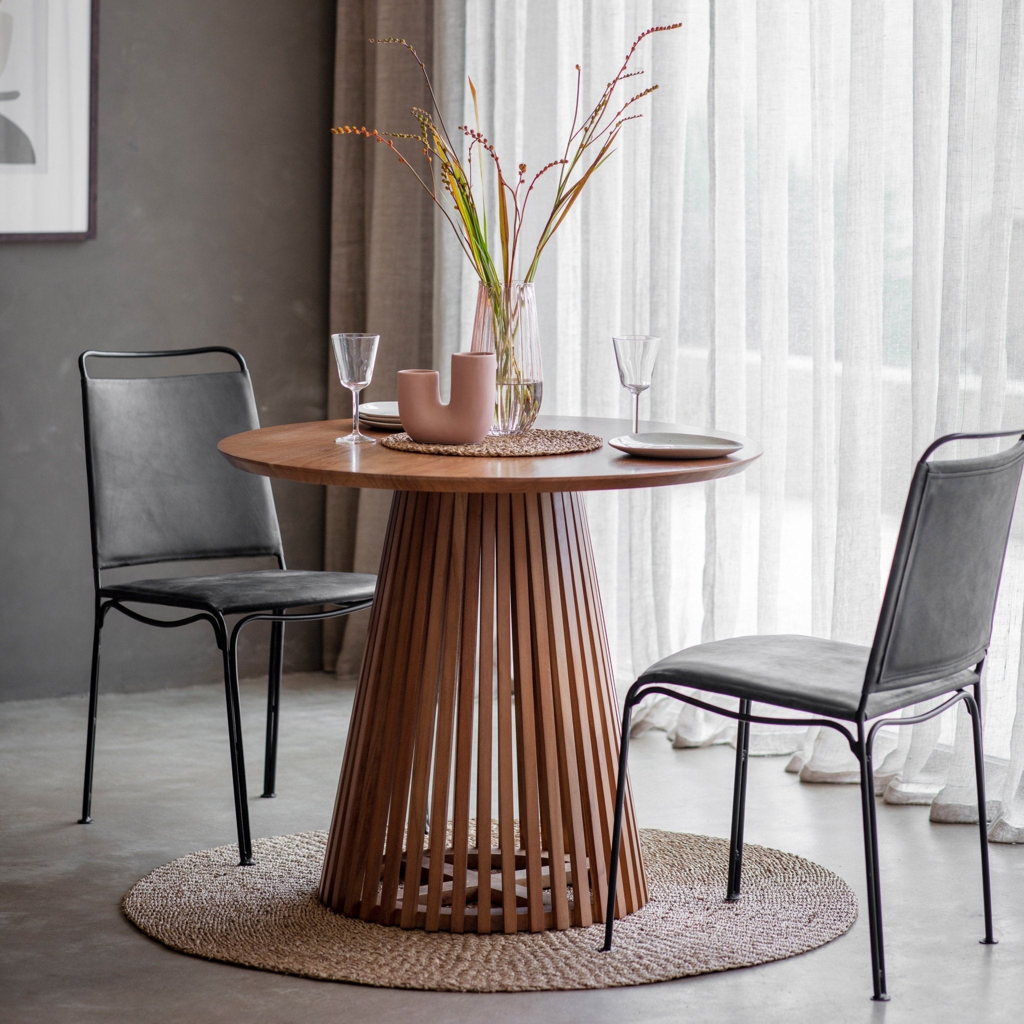Brookland Slatted Dining Table - hdesign - Dining Tables