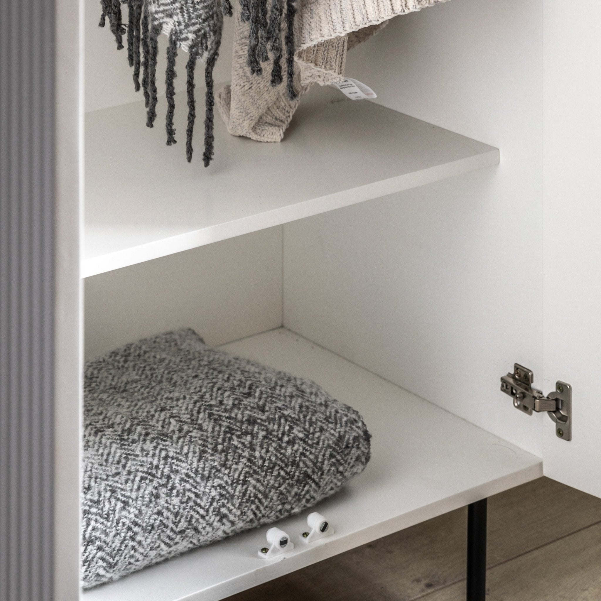 Buckhurst 2 Door Wardrobe - White - hdesign - Wardrobes