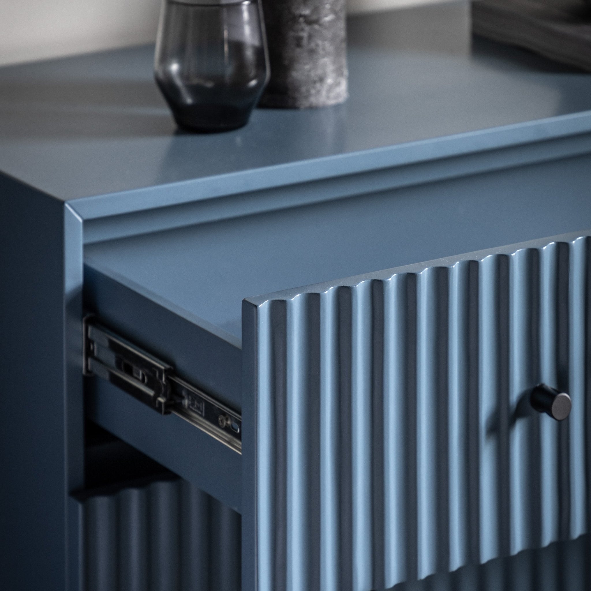 Buckhurst 3 Drawer Chest - Blue - hdesign - Chest of Drawers