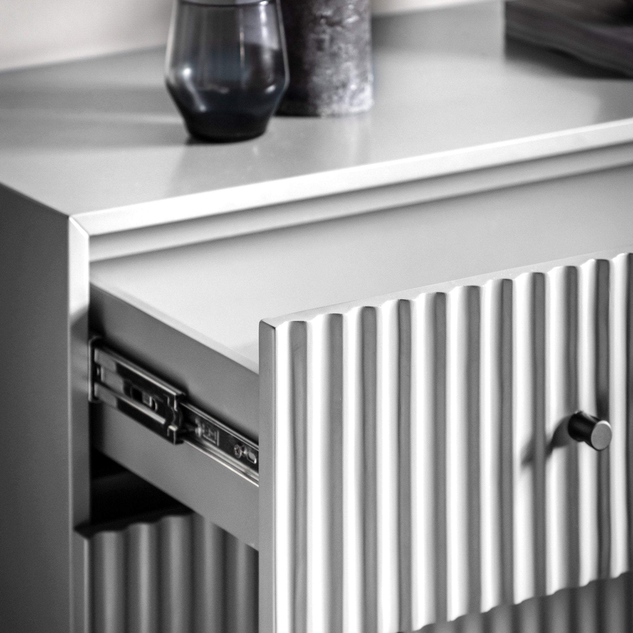 Buckhurst 3 Drawer Chest - White - hdesign - Chest of Drawers