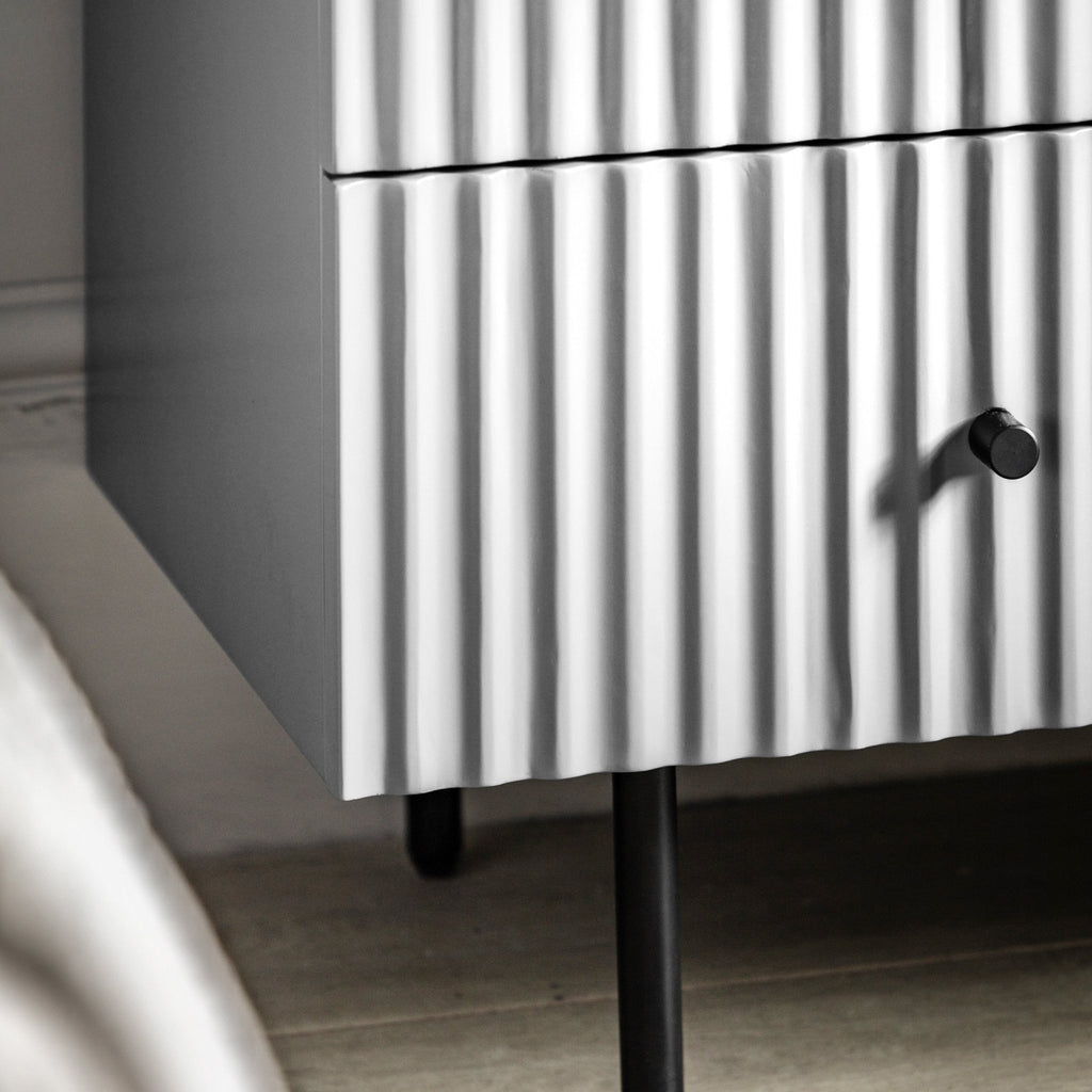 Buckhurst 3 Drawer Chest - White - hdesign - Chest of Drawers