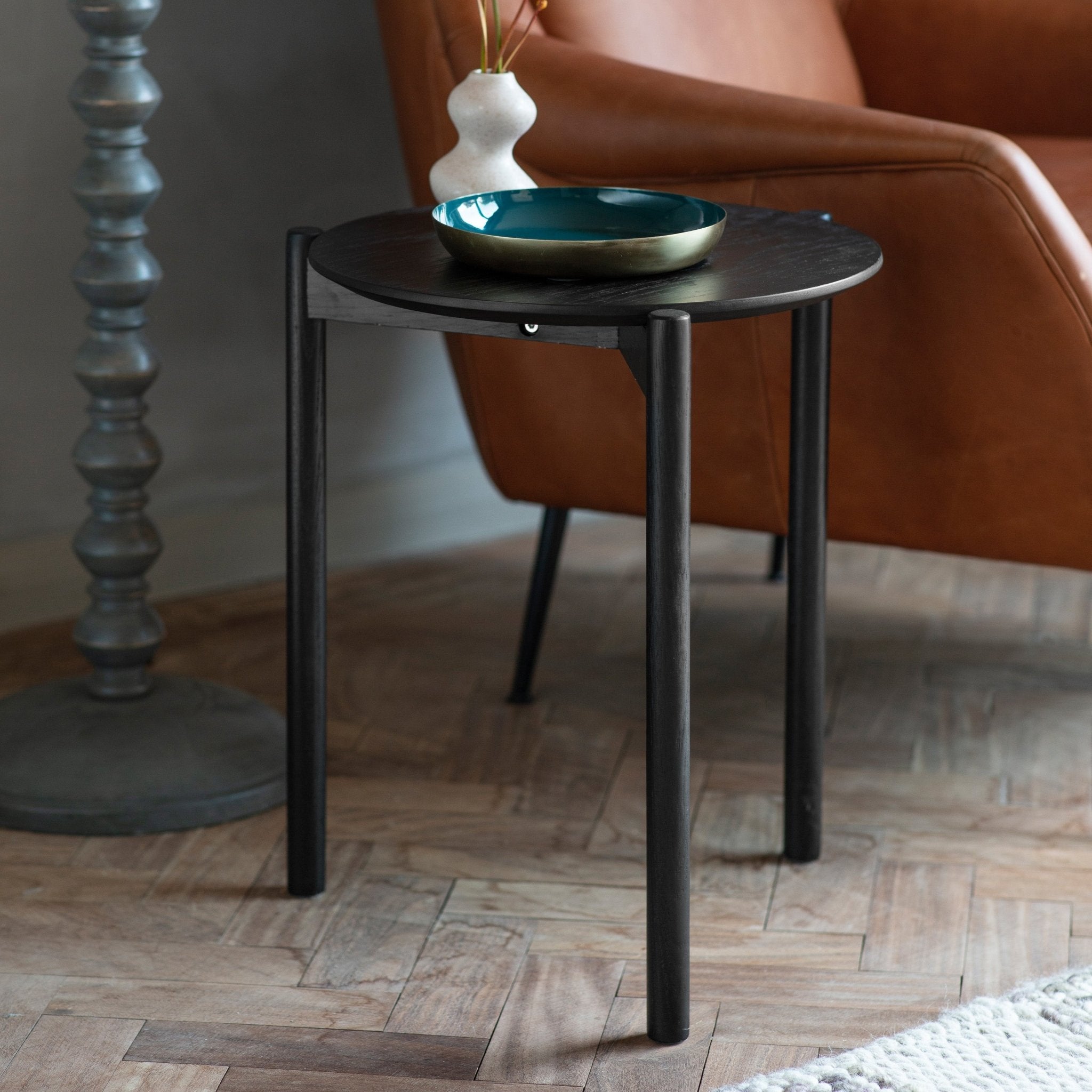Burley Side Table - Black - hdesign - Side Tables