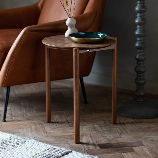 Burley Side Table - Walnut - hdesign - Side Tables