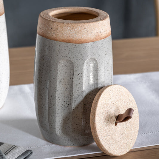 Callow Jar - Slate Natural - hdesign - Jars
